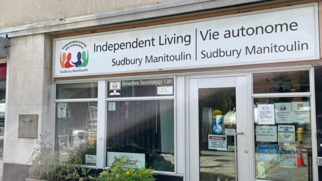The front entrance of Independant Living Sudbury Manitoulin