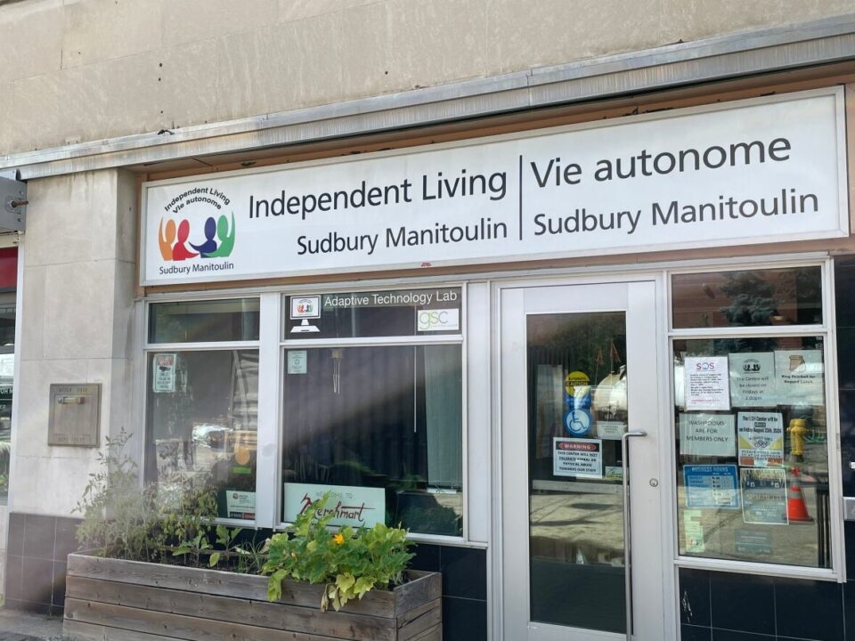 The front entrance of Independant Living Sudbury Manitoulin