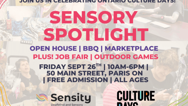 Event poster for Sensory Spotlight