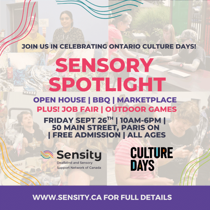 Event poster for Sensory Spotlight