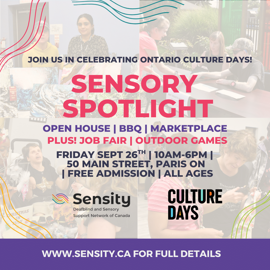 Event poster for Sensory Spotlight